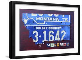 Montana-Design Turnpike-Framed Giclee Print