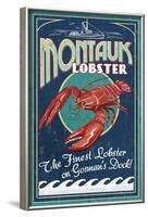 Montauk, New York - Lobster-Lantern Press-Framed Art Print