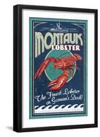 Montauk, New York - Lobster-Lantern Press-Framed Art Print