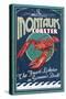 Montauk, New York - Lobster-Lantern Press-Stretched Canvas