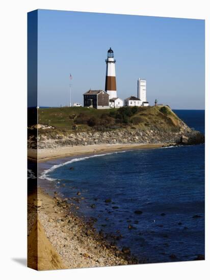 Montauk Point Lighthouse, Montauk, Long Island, New York State, USA-Robert Harding-Stretched Canvas