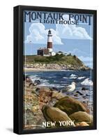 Montauk Point Lighthouse - New York-null-Framed Poster