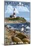 Montauk Point Lighthouse - New York-null-Mounted Poster
