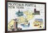 Montauk Point, New York - Nautical Chart-Lantern Press-Framed Art Print