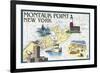 Montauk Point, New York - Nautical Chart-Lantern Press-Framed Art Print