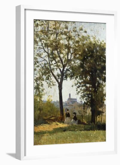 Monte Alle Croci (Hill of San Miniato), C. 1870-Silvestro Lega-Framed Art Print