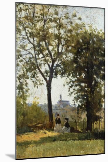 Monte Alle Croci (Hill of San Miniato), C. 1870-Silvestro Lega-Mounted Art Print