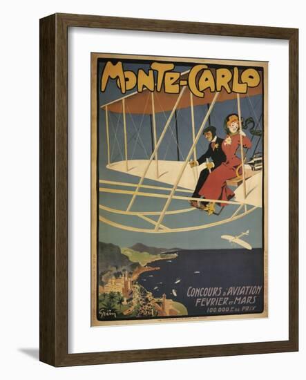 Monte Carlo Aviation Tours-null-Framed Giclee Print