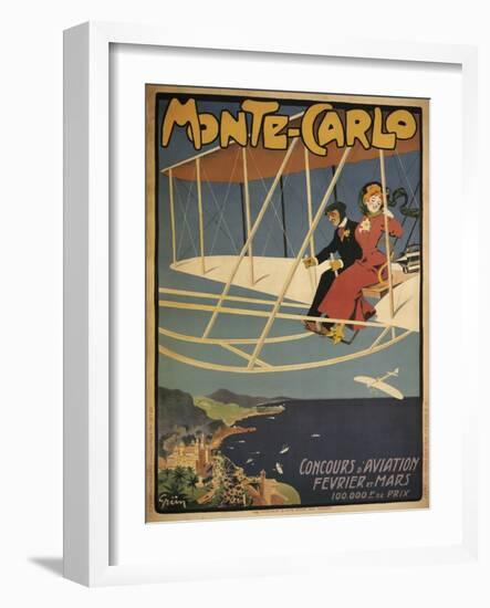 Monte Carlo Aviation Tours-null-Framed Giclee Print