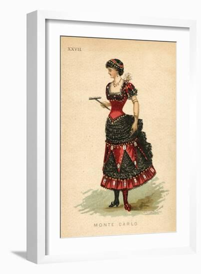 Monte Carlo Fancy Dress Costume-null-Framed Art Print