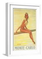 Monte-Carlo, France, c.1945-Jean-Gabriel Domergue-Framed Art Print