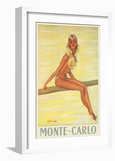 Monte-Carlo, France, c.1945-Jean-Gabriel Domergue-Framed Art Print