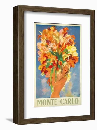 Monte-Carlo, France, c.1945-Jean-Gabriel Domergue-Framed Art Print