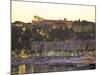 Monte Carlo Harbour and Prince's Palace at Sunset, Monaco, Cote D'Azur, Mediterranean, Europe-Sergio Pitamitz-Mounted Photographic Print