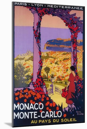 Monte Carlo, Monaco - Travel Promotional Poster-Lantern Press-Mounted Art Print