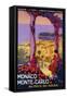 Monte Carlo, Monaco - Travel Promotional Poster-Lantern Press-Framed Stretched Canvas