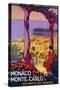 Monte Carlo, Monaco - Travel Promotional Poster-Lantern Press-Stretched Canvas