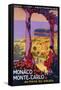 Monte Carlo, Monaco - Travel Promotional Poster-Lantern Press-Framed Stretched Canvas