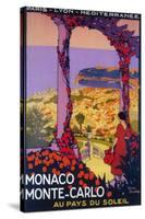 Monte Carlo, Monaco - Travel Promotional Poster-Lantern Press-Stretched Canvas