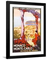 Monte Carlo, Monaco-Roger Broders-Framed Art Print