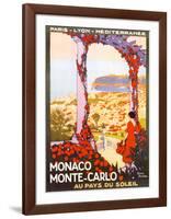 Monte Carlo, Monaco-Roger Broders-Framed Art Print