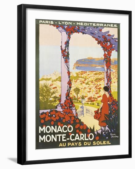 Monte Carlo, Monaco-Roger Broders-Framed Giclee Print