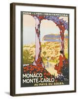 Monte Carlo, Monaco-Roger Broders-Framed Giclee Print