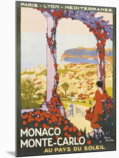 Monte Carlo, Monaco-Roger Broders-Mounted Giclee Print