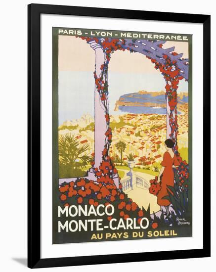 Monte Carlo, Monaco-Roger Broders-Framed Giclee Print