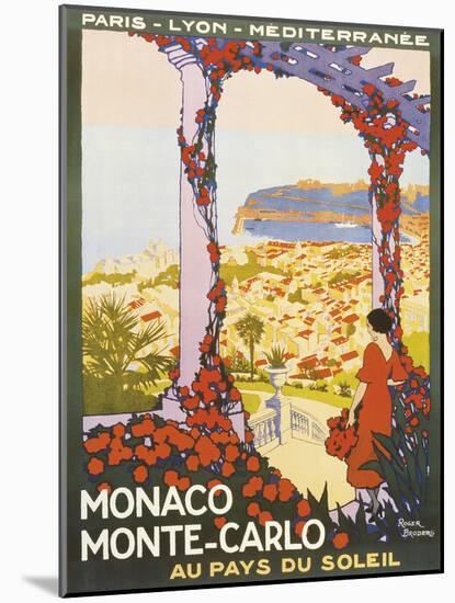 Monte Carlo, Monaco-Roger Broders-Mounted Giclee Print