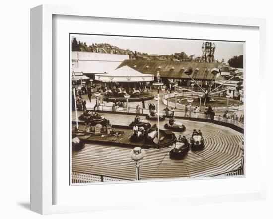 Monte Carlo Rally' Electric Car Ride at Dreamland, Margate-null-Framed Premium Photographic Print