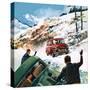 Monte Carlo Rally-English School-Stretched Canvas