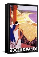 Monte Carlo Tennis-null-Framed Stretched Canvas