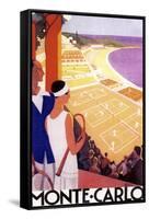 Monte Carlo Tennis-null-Framed Stretched Canvas