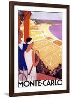 Monte Carlo Tennis-null-Framed Giclee Print