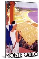 Monte Carlo Tennis-null-Mounted Giclee Print