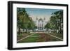 Monte-Carlo. The Gardens and the Casino. Postcard Sent in 1913-French Photographer-Framed Premium Giclee Print