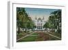 Monte-Carlo. The Gardens and the Casino. Postcard Sent in 1913-French Photographer-Framed Premium Giclee Print