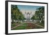 Monte-Carlo. The Gardens and the Casino. Postcard Sent in 1913-French Photographer-Framed Giclee Print