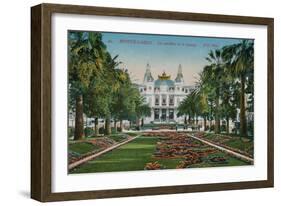 Monte-Carlo. The Gardens and the Casino. Postcard Sent in 1913-French Photographer-Framed Giclee Print