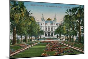 Monte-Carlo. The Gardens and the Casino. Postcard Sent in 1913-French Photographer-Mounted Giclee Print