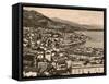 Monte Carlo View-null-Framed Stretched Canvas