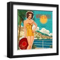 Monté-carlo-Bruno Pozzo-Framed Art Print