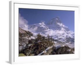 Monte Cervino from the Italian Side, Aosta, Italy, Europe-Patrick Dieudonne-Framed Photographic Print