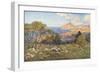 Monte Cofano from Portarella, Trapani-Alberto Pisa-Framed Giclee Print