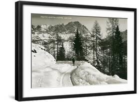 Monte Cristallo, Cortina-null-Framed Art Print