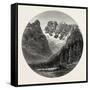 Monte Cristallo, the Alps, Italy, 19th Century-null-Framed Stretched Canvas