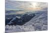 Monte Cucco Park, sunrise on Apennines in winter, Umbria, Italy, Europe-Lorenzo Mattei-Mounted Photographic Print