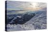 Monte Cucco Park, sunrise on Apennines in winter, Umbria, Italy, Europe-Lorenzo Mattei-Stretched Canvas