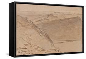 Monte Generoso, 1878-Edward Lear-Framed Stretched Canvas